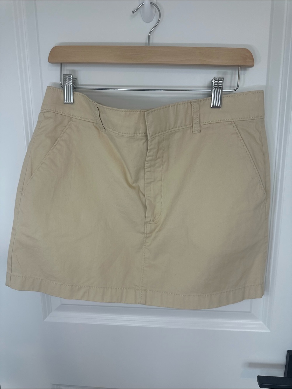 Abercrombie & Fitch Khaki Cotton Mini Skirt